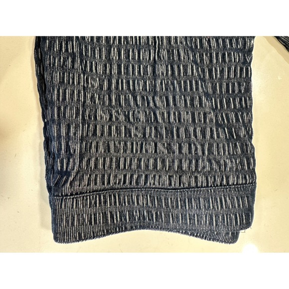 Akris Punto Women's Blue Textured Stretch Pull On Pants Size 6 - Picture 2 of 7